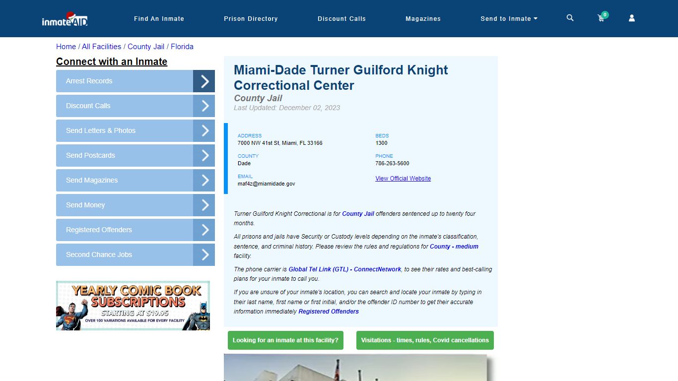 Miami-Dade Turner Guilford Knight Correctional Center